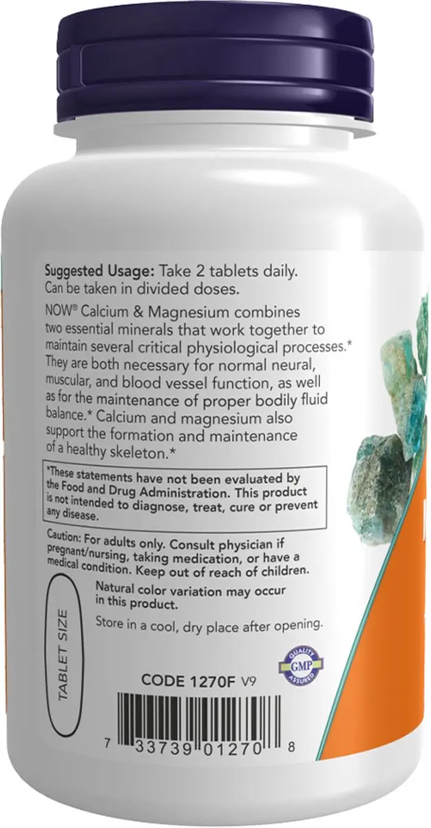 Now Foods Calcium & Magnesium 250 tabletten