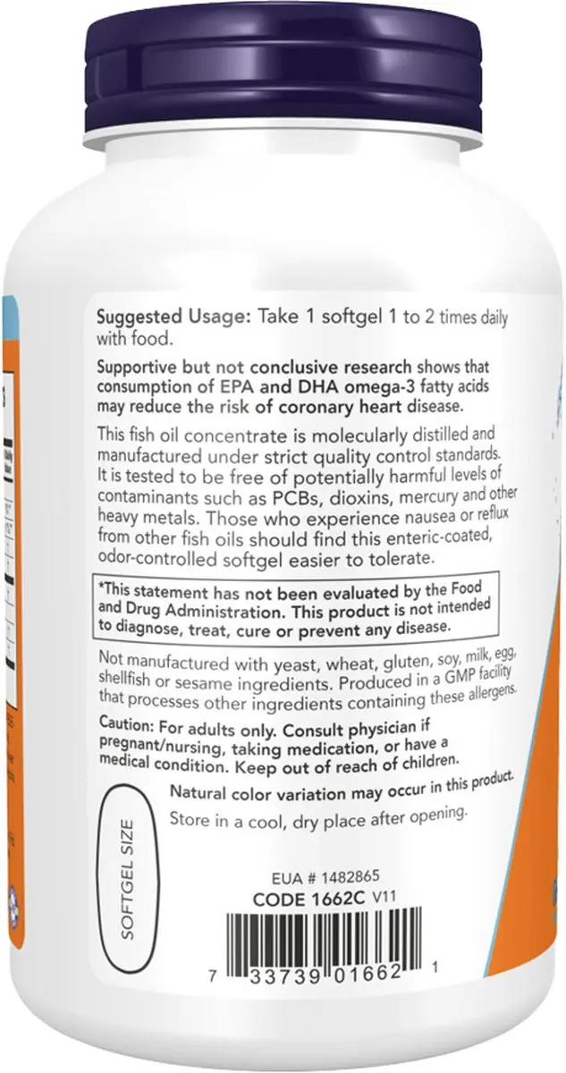 Now Foods Ultra Omega 3 Visolie - 180 Softgels