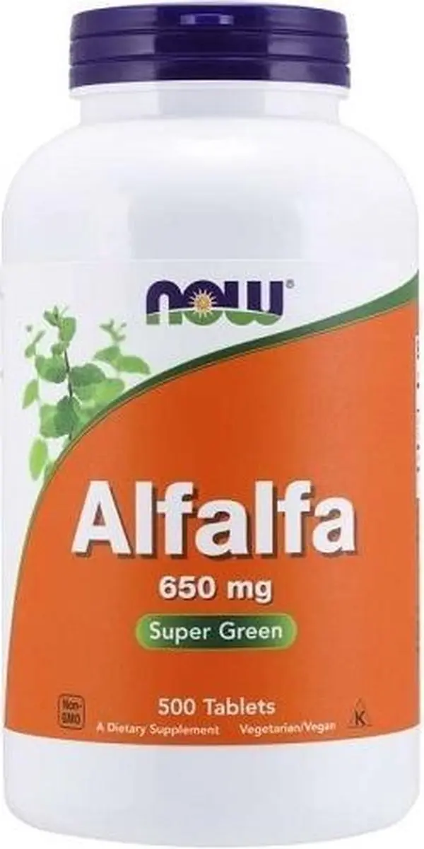 Now Foods Alfalfa 650mg - 500 Tabletten
