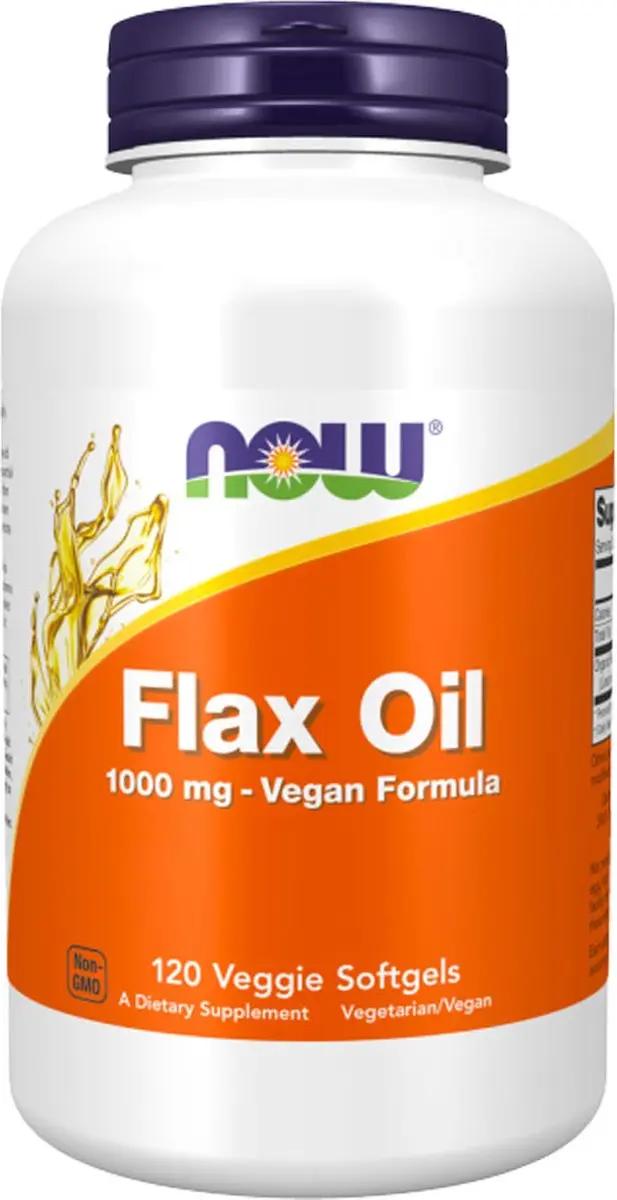 Now Foods Lijnzaadolie 1000mg Vegan