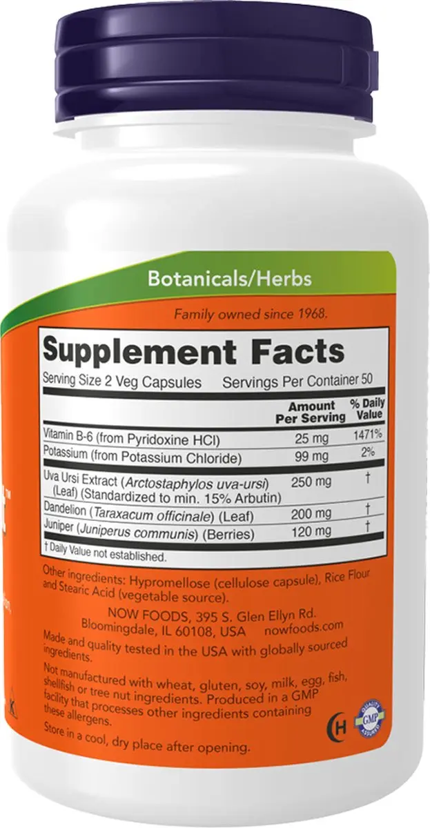 Now Foods Water Out 100 Capsules
