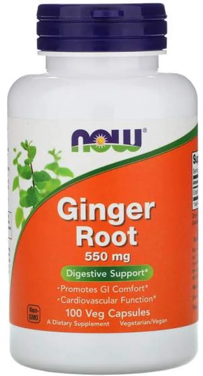 Now Foods Gemberwortel 550mg - 100 V-caps