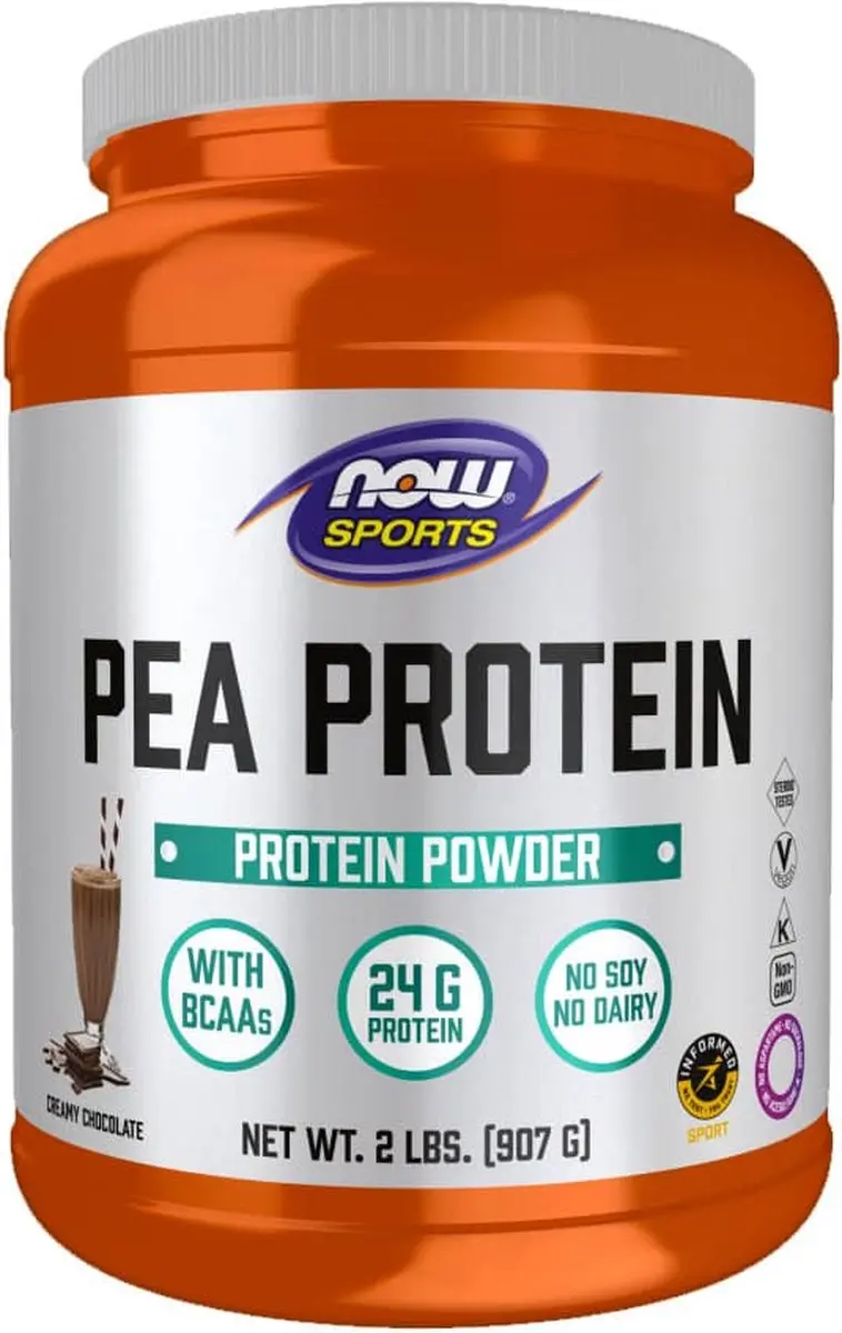 Now Foods Pea Protein Powder 908g - Chocolade