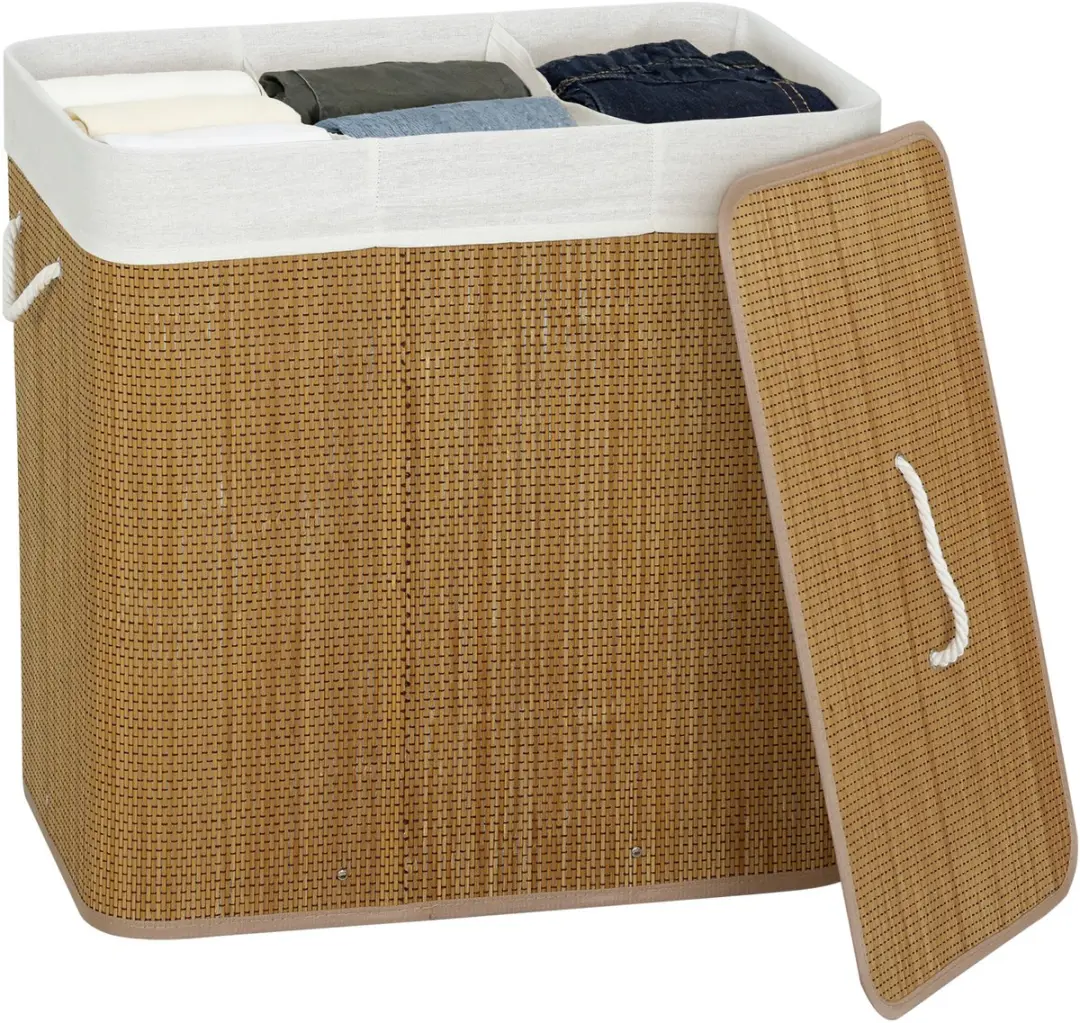 Homcom Wasmand Bamboe 60L