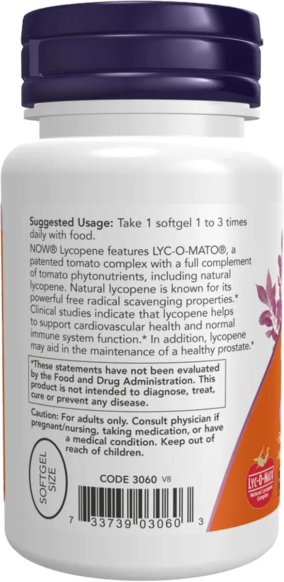 Now Foods Lycopeen 10mg - 60 Softgels