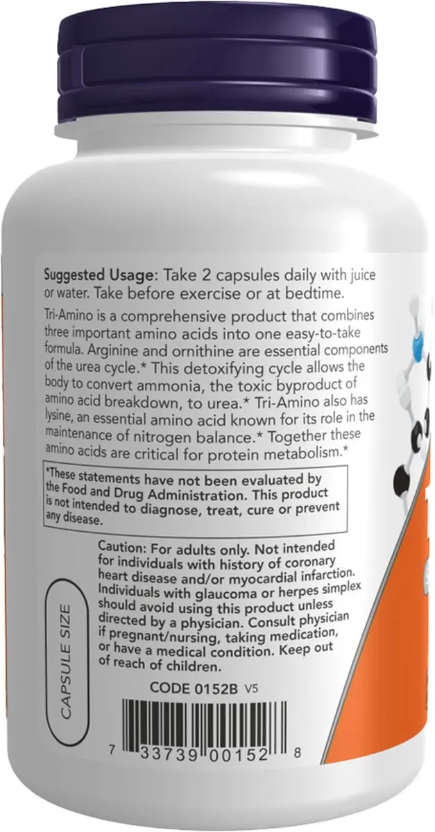 Now Foods Tri-Amino 120 Capsules