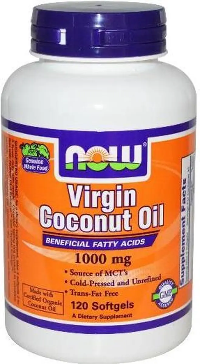 Now Foods Biologische Kokosolie 1000mg - 120 Softgels