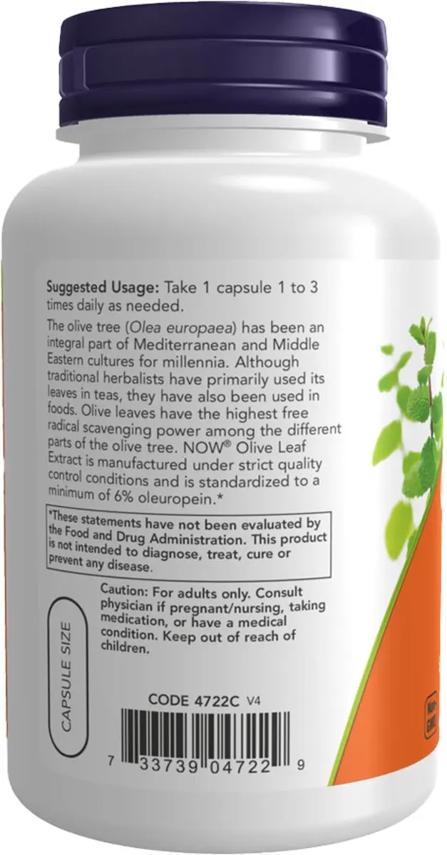 Now Foods Olijfblad Extract 500mg - 120 V-caps