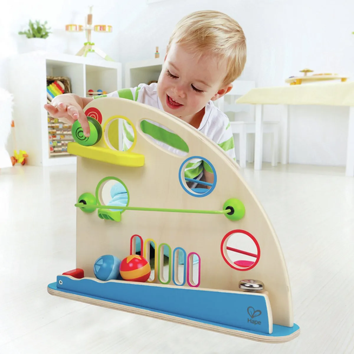 Hape Kugel-Rennbahn 301908 - 1 Baan, 3 Ballen - Multicolor