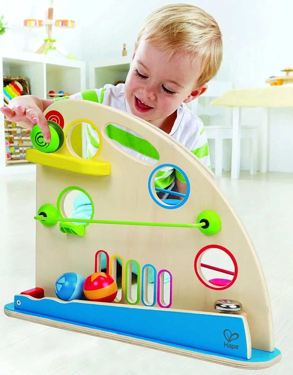 Hape Kugel-Rennbahn 301908 - 1 Baan, 3 Ballen - Multicolor