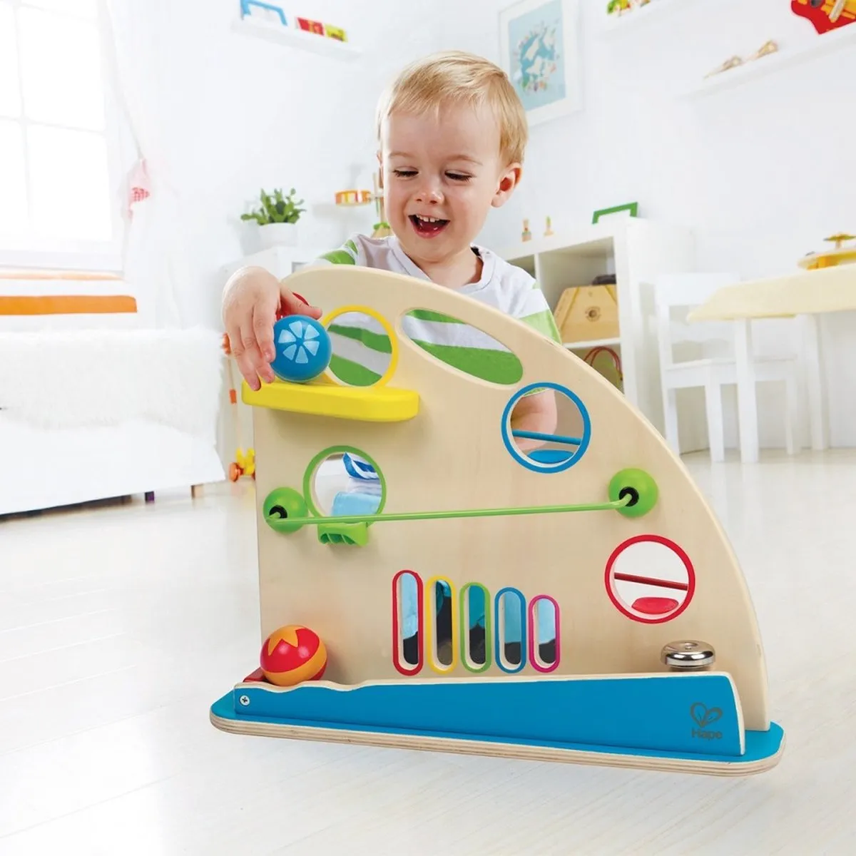 Hape Kugel-Rennbahn 301908 - 1 Baan, 3 Ballen - Multicolor - afbeelding 6 van 6