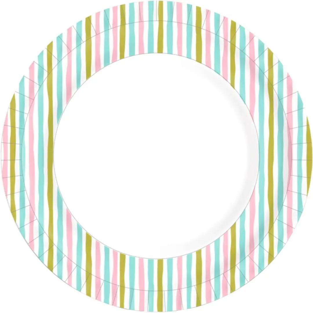 Duni Papieren Bord Stripes 22cm