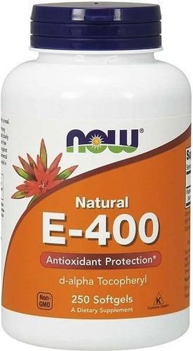 Now Foods Vitamine E 400IU D-Alpha Tocopheryl - 100 Softgels