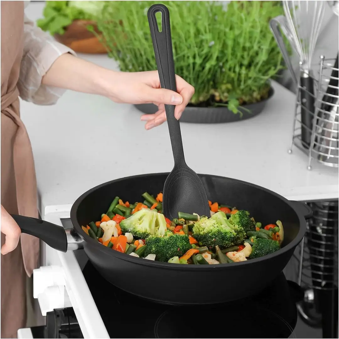 Westmark Spatel + Pan Lepel Set 2-delig - Gecoat Kookgerei - Zwart - afbeelding 6 van 6