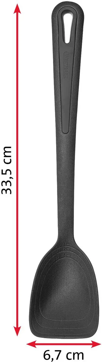 Westmark Spatel + Pan Lepel Set 2-delig - Gecoat Kookgerei - Zwart