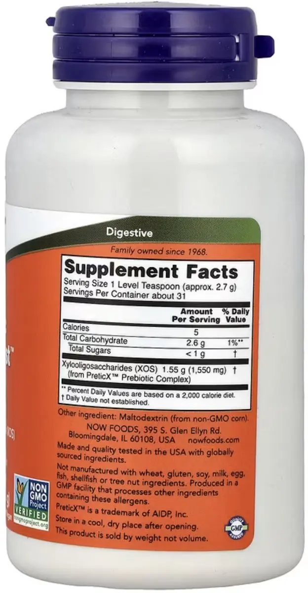 Now Foods Biotic Bifido Boost XOS Poeder 85g - Vegan