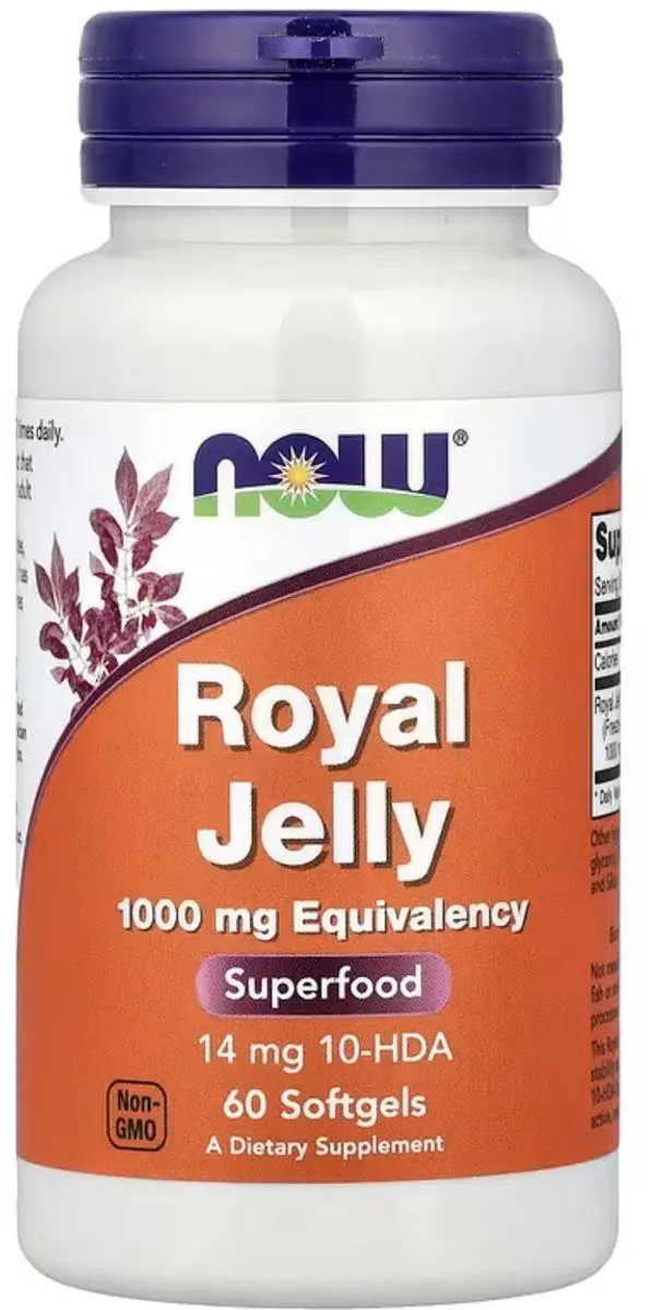 Now Foods Royal Jelly 1000mg 60 Softgels