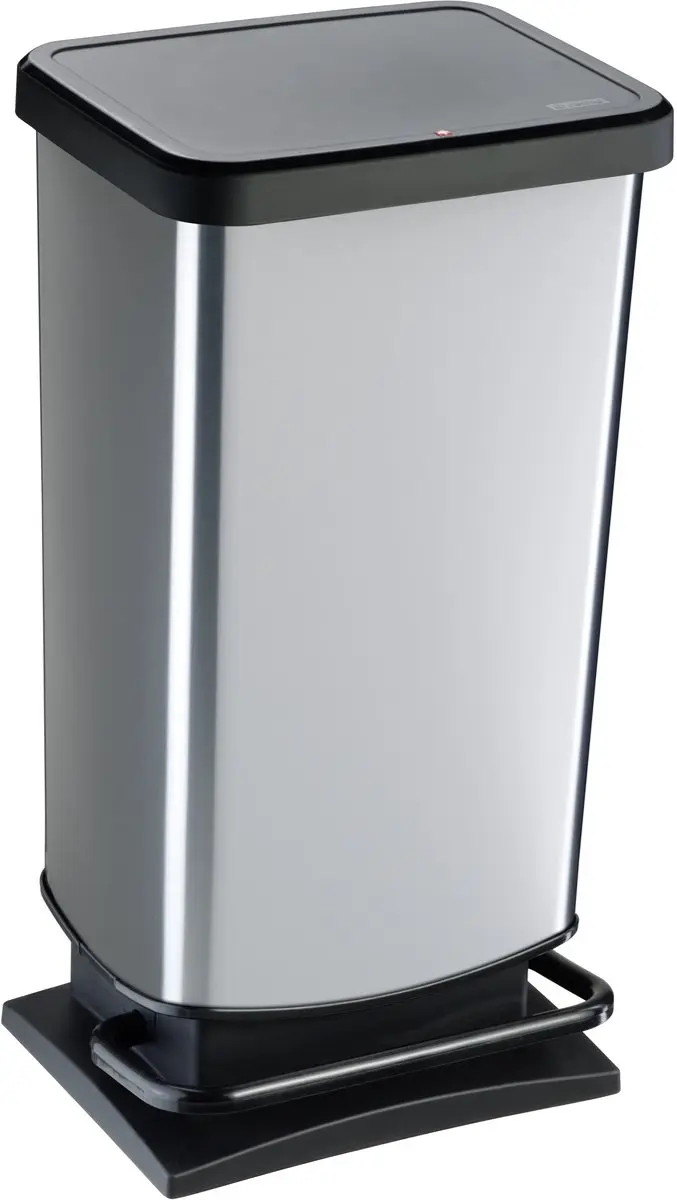 Rotho Paso Pedaalemmer 40L - Zilver Metallic