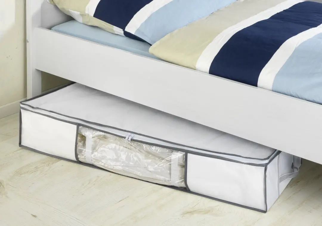 Wenko Vacuümopbergdoos 70L - 105cm - Wit/Grijs