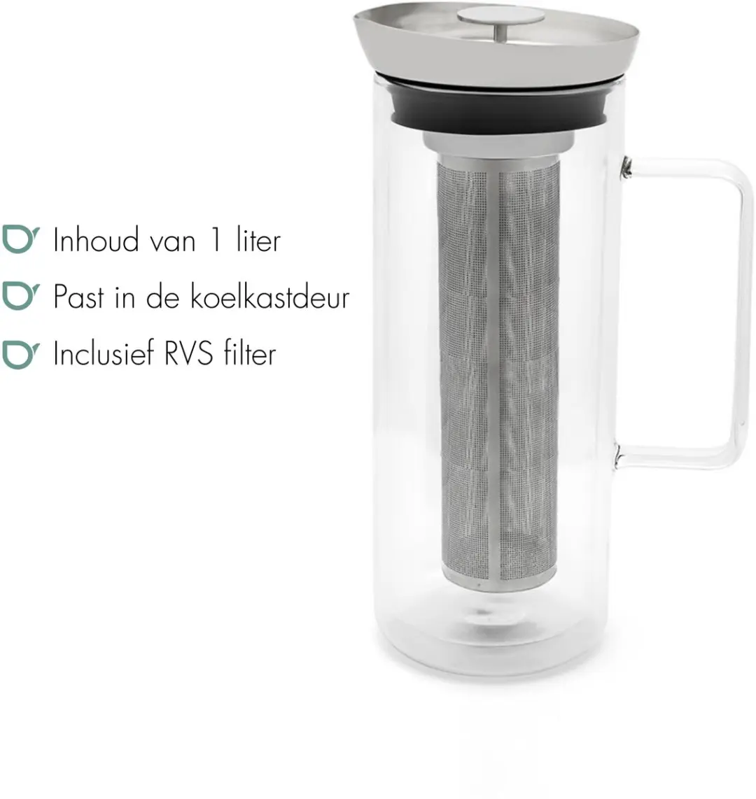Bredemeijer Ice Tea Maker San Remo 1,0L - Transparant
