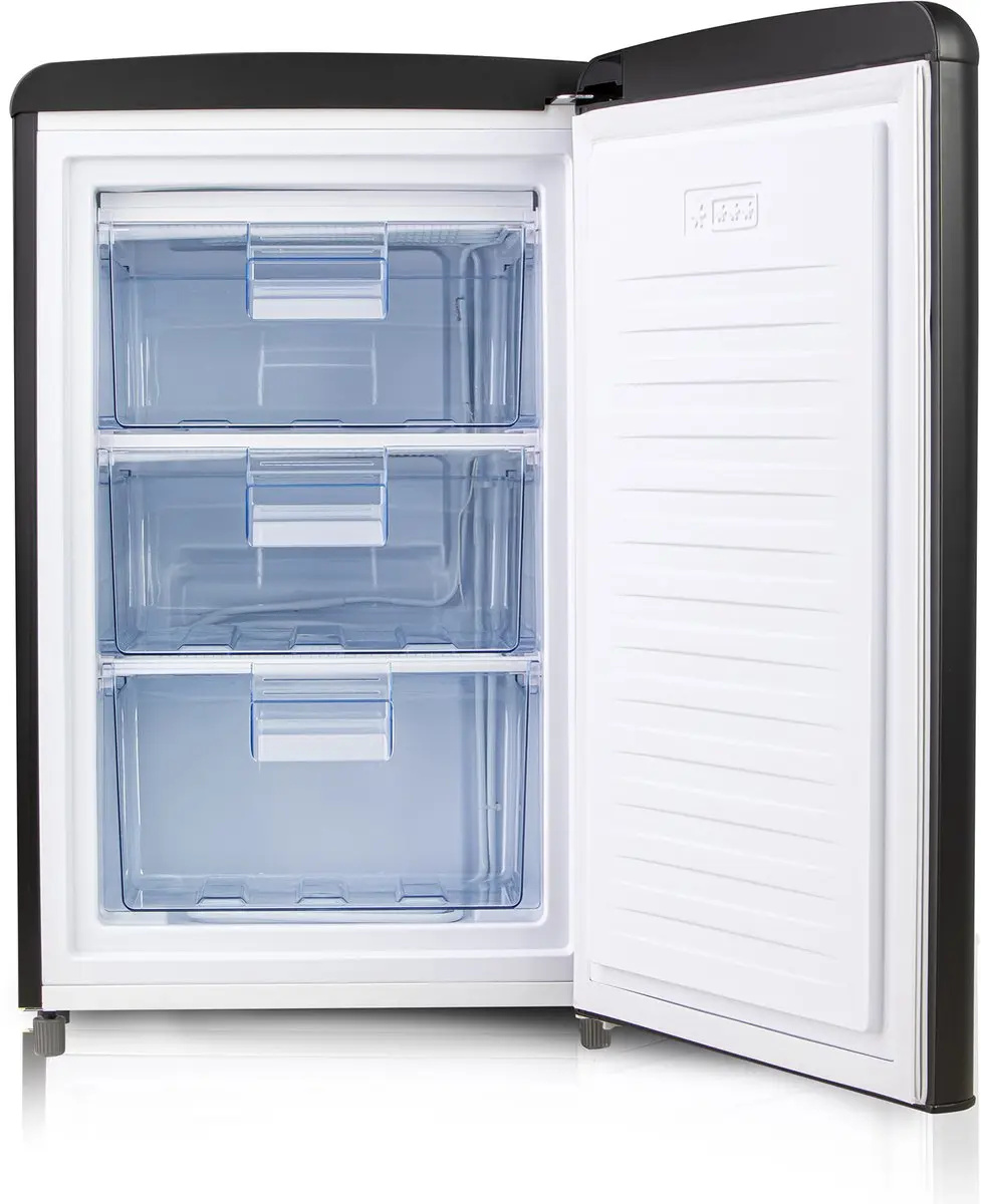 Domo DO91777R Retro Diepvrieskast 80L - Zwart