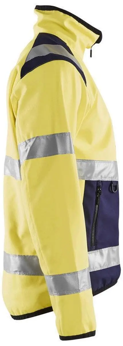 Blåkläder 4877 Reflecterende Softshell Werkjas - XS - Geel/Marineblauw