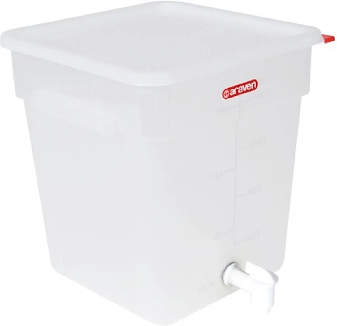 Araven Vershouddoos met Tap 285x285x320mm - PP - Wit