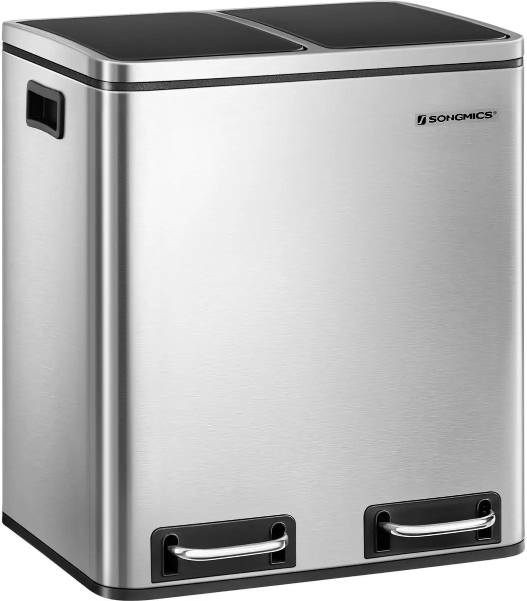Songmics Prullenbak 30L 2-vaks