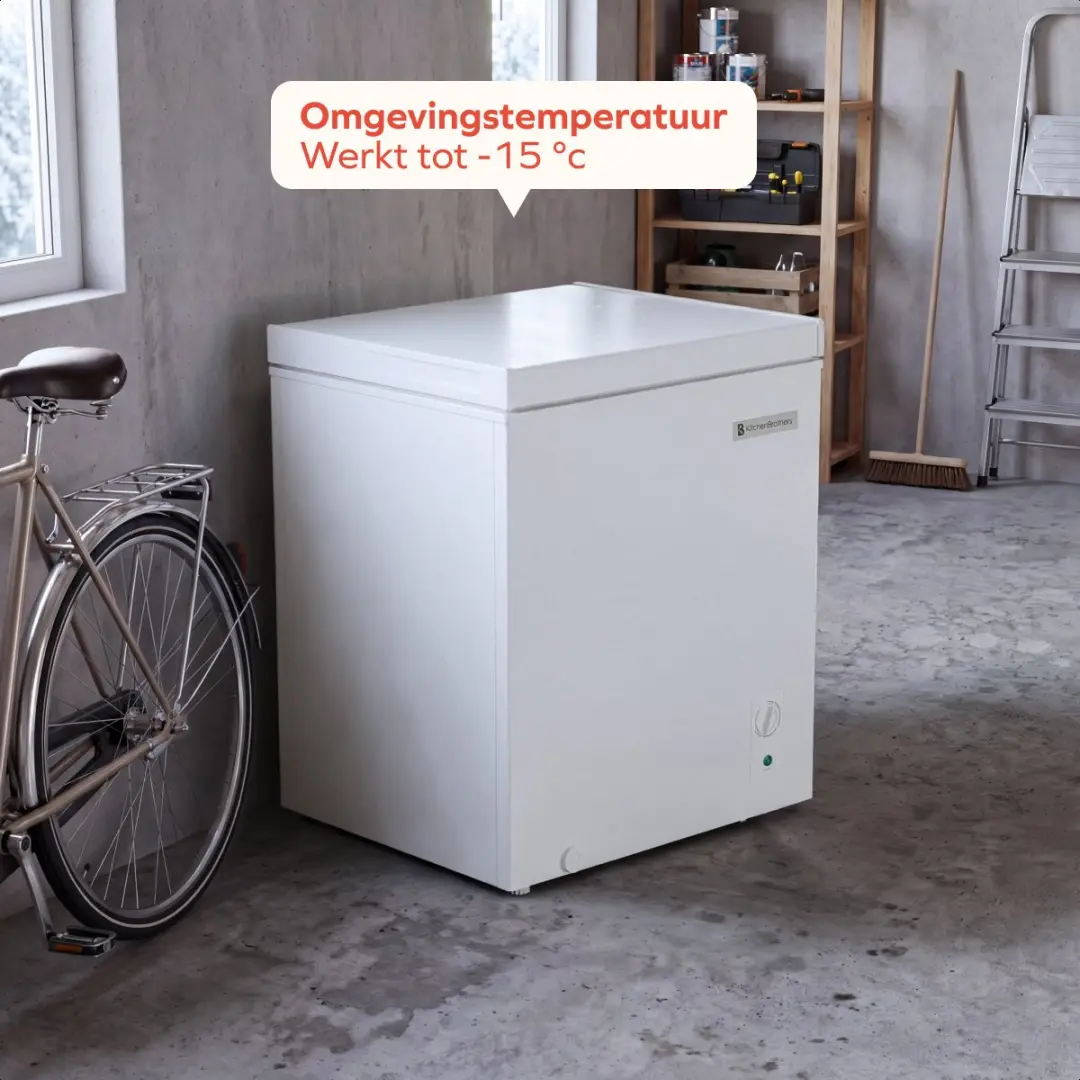 KitchenBrothers KB1004233 Vrieskist 198L - Wit