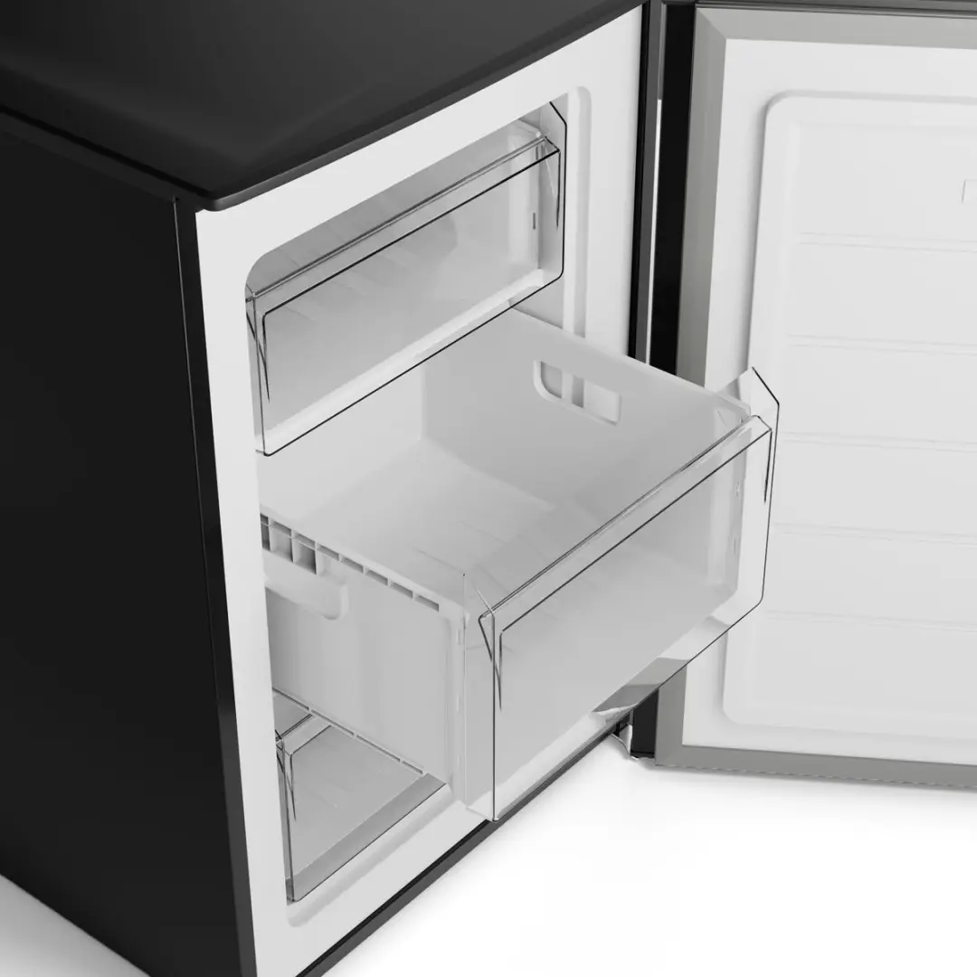 Bomann GS 7253 Vrijstaande Vrieskast 87L - Inox Look Zwart