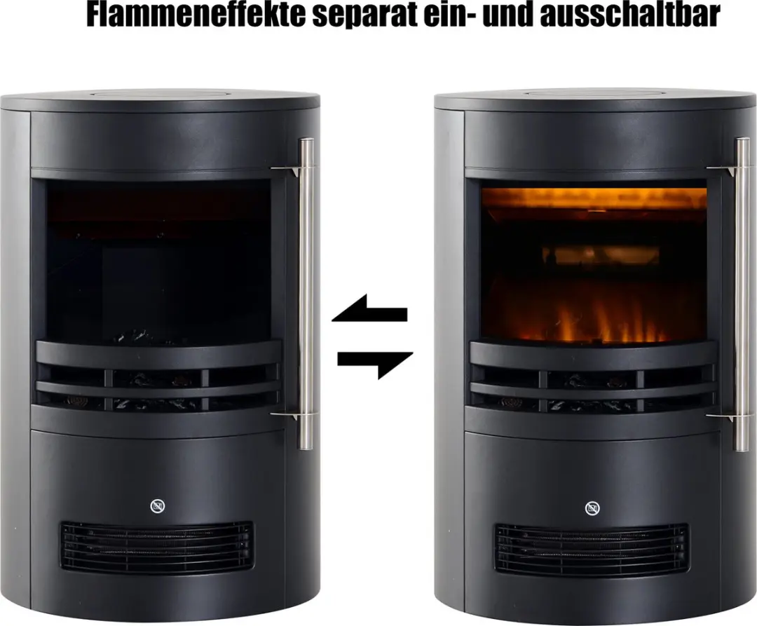 Homcom LED Elektrische Haard 2000W H820-087 - Zwart