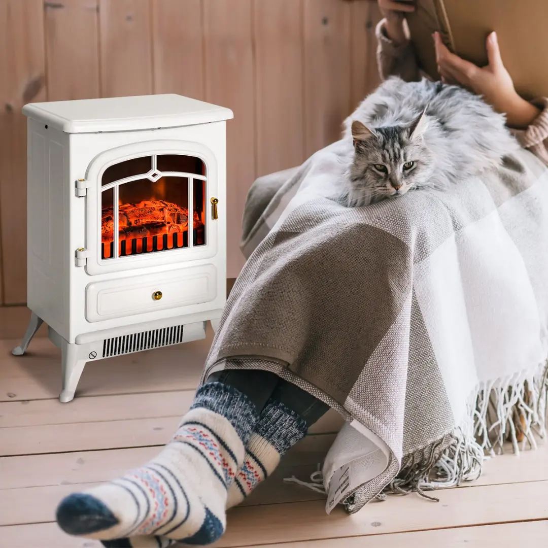 Homcom Elektrische Kachel 1850W - Wit