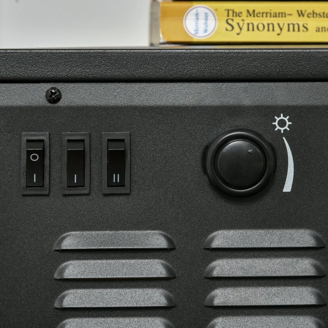 Homcom Elektrische Haard 2000W - 2 Warmtestanden - Zwart