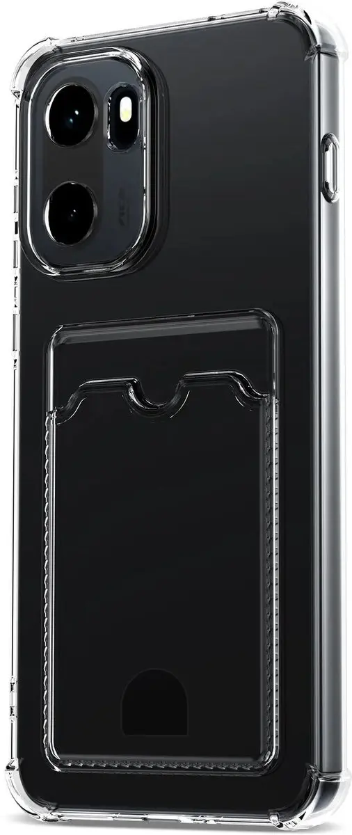 Selected by GSMpunt OnePlus 15R Hoesje - Transparant - Pasjeshouder