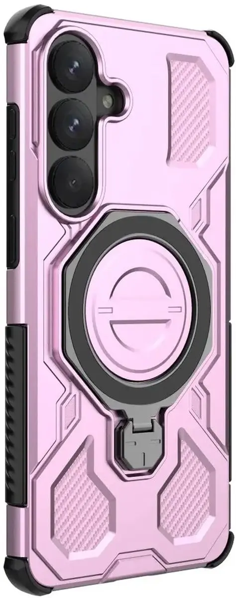 Selected Hoesje Samsung Galaxy S26 Plus MagSafe Roze - 360° Draaibare Stand