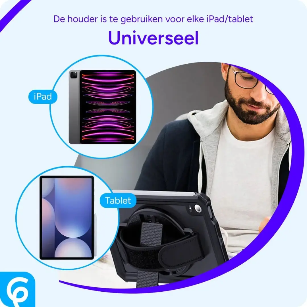 Selected Tablethouder 360° Draaibaar - Universeel Zwart
