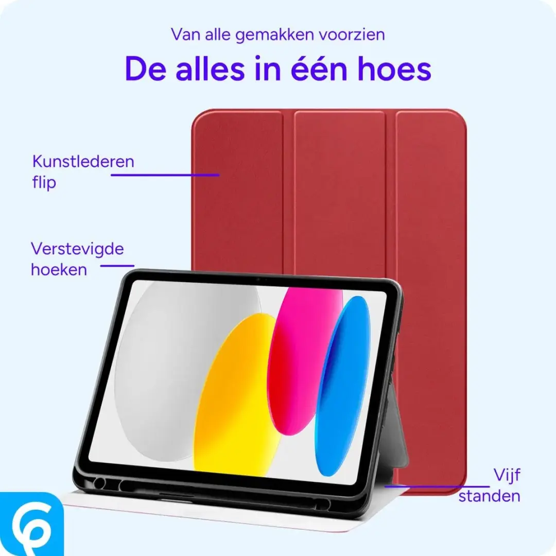 Selected by GSMpunt.nl Tablethoes iPad Air 10.9 Rood