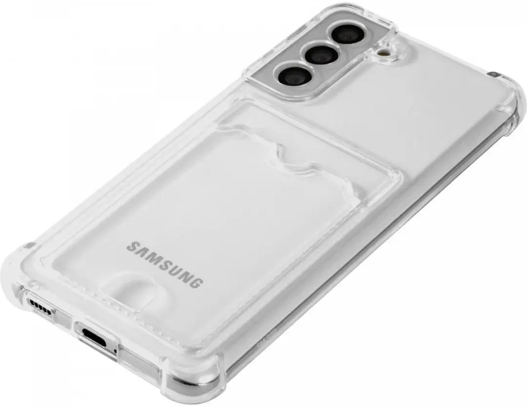 Selected Transparant TPU Hoesje Samsung Galaxy S21 - 1 Pasje