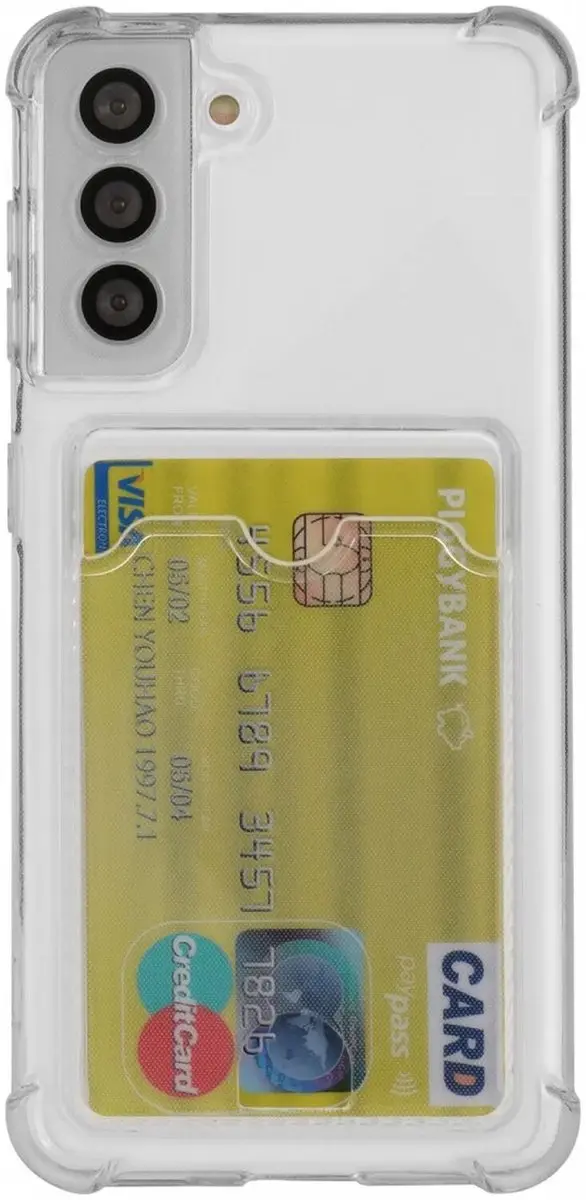Selected Transparant TPU Hoesje Samsung Galaxy S21 - 1 Pasje