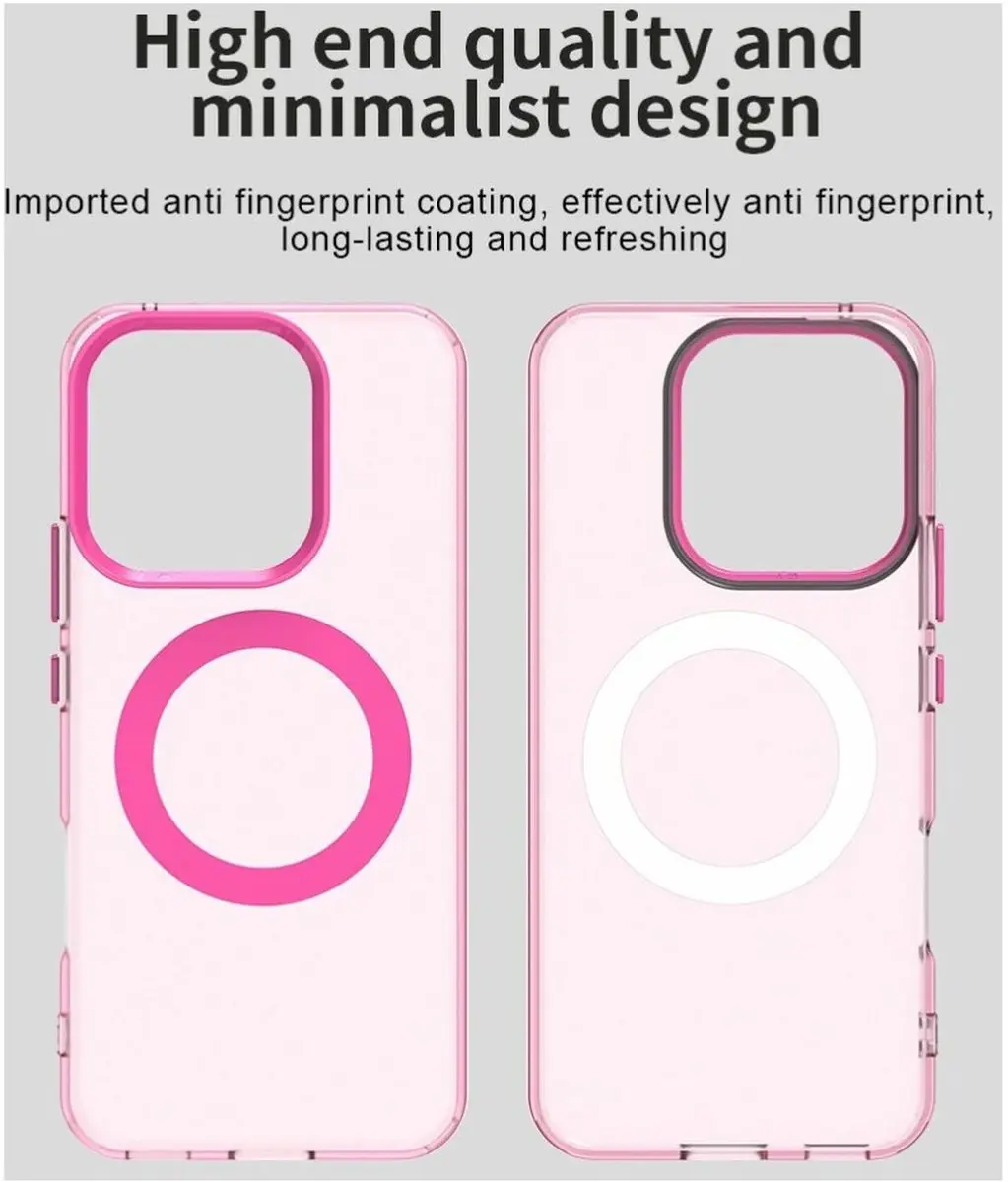 Selected MagSafe Backcover Honor 400 Lite - Roze & Transparant