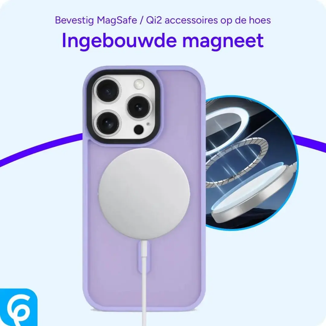 Selected Hoesje iPhone 16 Pro Max MagSafe - Paars - Mat