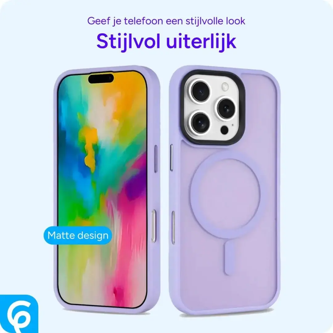 Selected Hoesje iPhone 16 Pro Max MagSafe - Paars - Mat