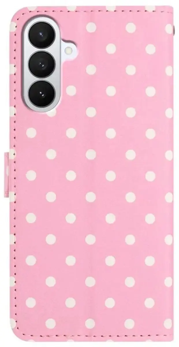 Selected Hoesje Samsung Galaxy S26 Plus Polka Dot Wallet - Roze