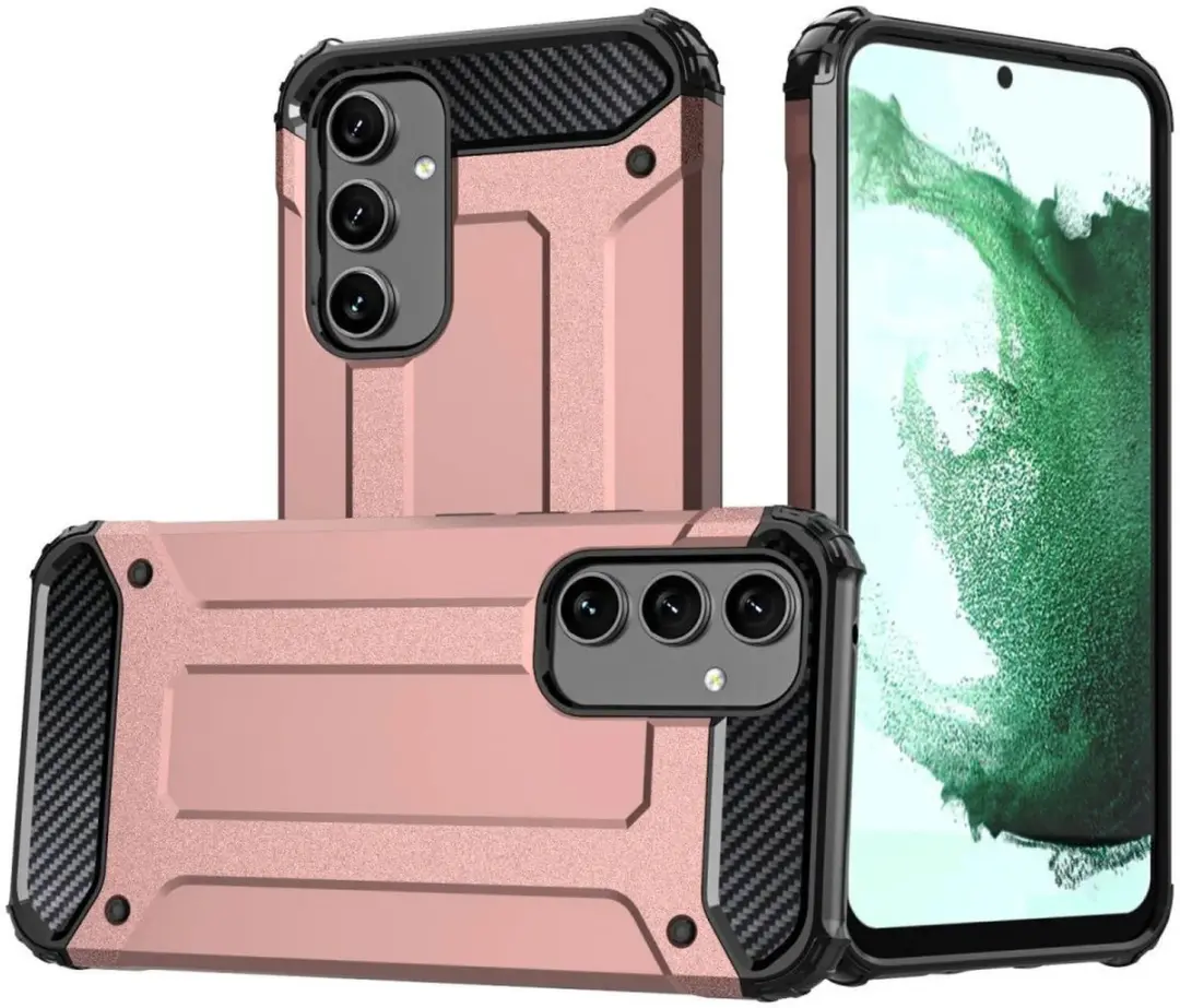 Selected Hoesje Samsung Galaxy A55 Shock Proof Hybride Roze