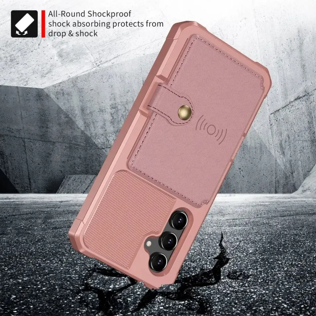 Selected Portemonnee Hoesje Samsung Galaxy A34 - Roze - 4 Pasjes
