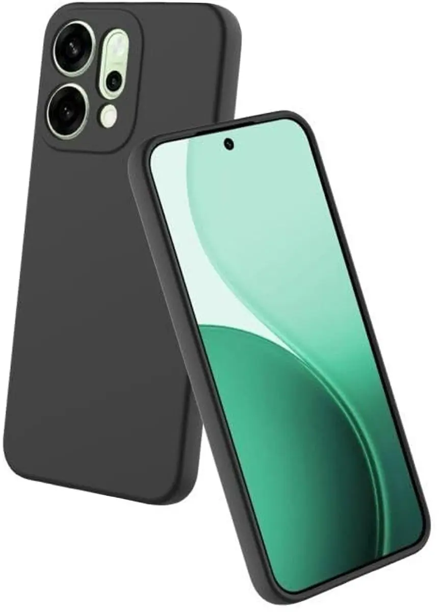 Selected Zwart Dun TPU Hoesje Oppo Reno 14