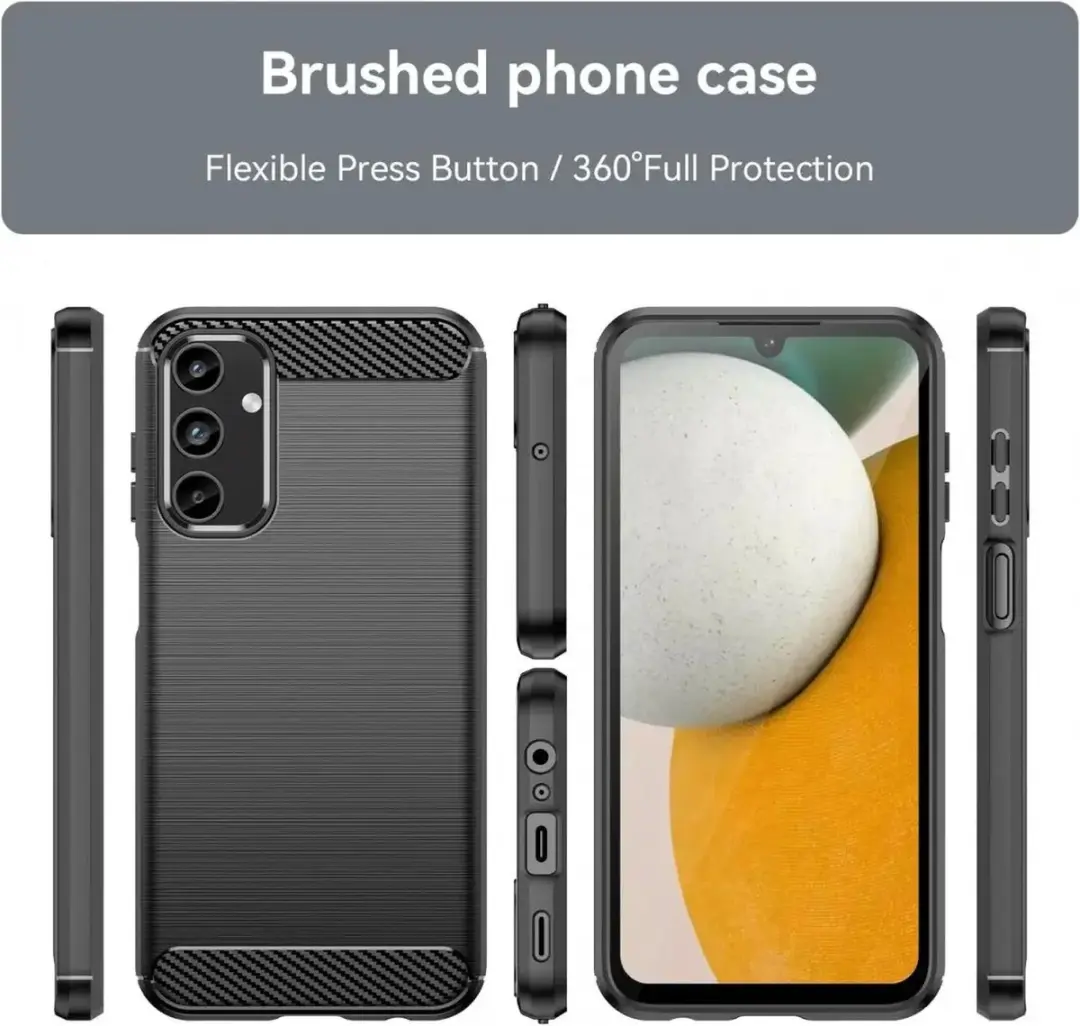 Selected TPU Hoesje Samsung Galaxy A15 - Zwart