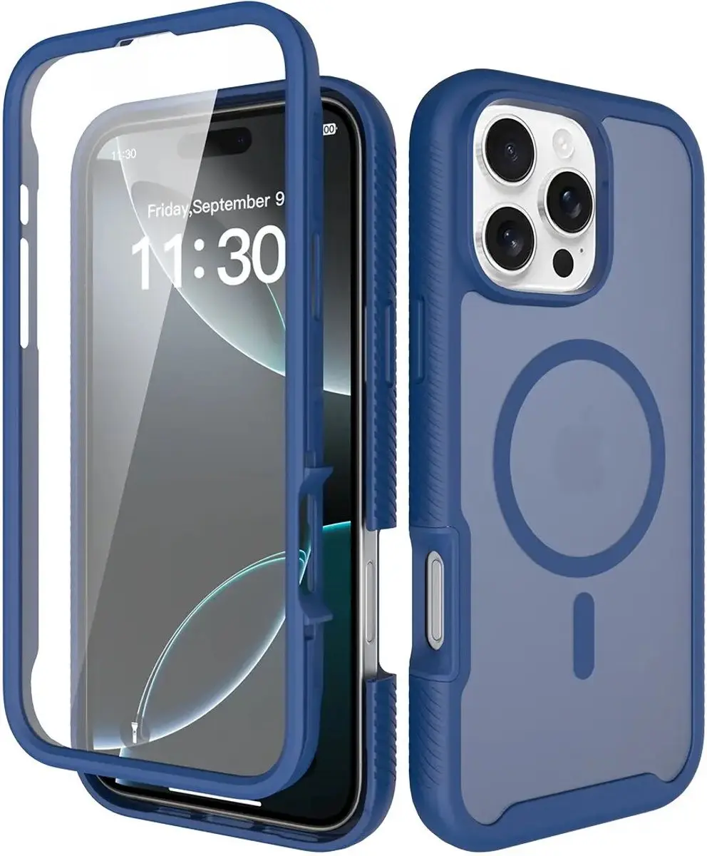 Selected by GSMpunt.nl iPhone 16 Pro Max Hoesje Matte Blauw