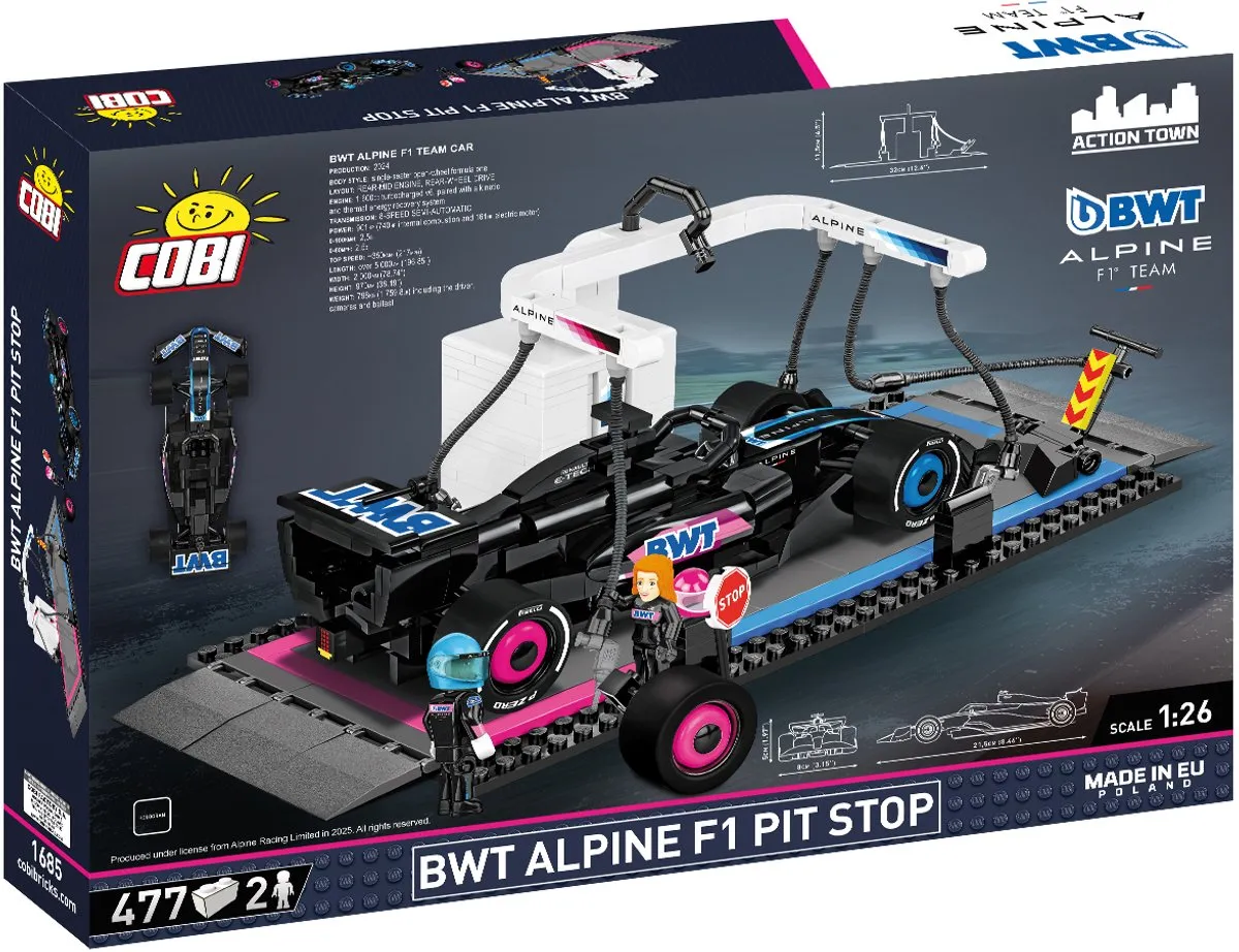 Cobi 1685 Alpine F1 Pitstop - 477 Stukken