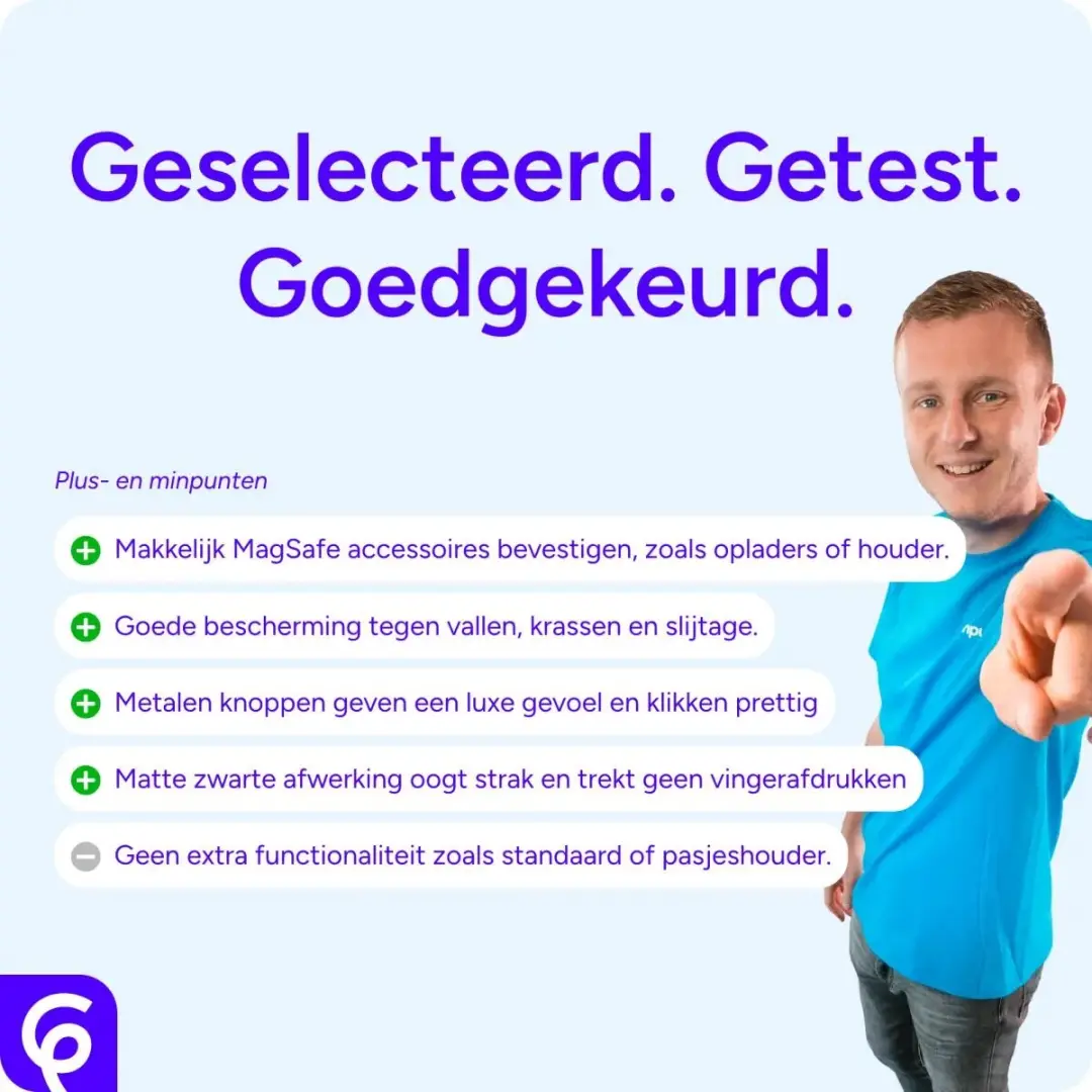 Selected by GSMpunt.nl iPhone 15 Pro Max Hoesje - Donkergroen - MagSafe